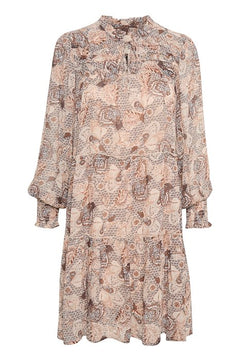 Randyspw Dress - Neutral Ornament Print