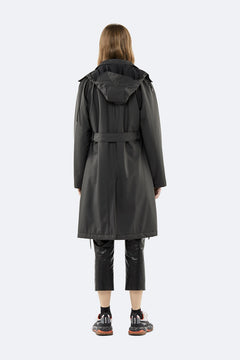 W Trench Coat - Black - Rains - Jakker - VILLOID.no