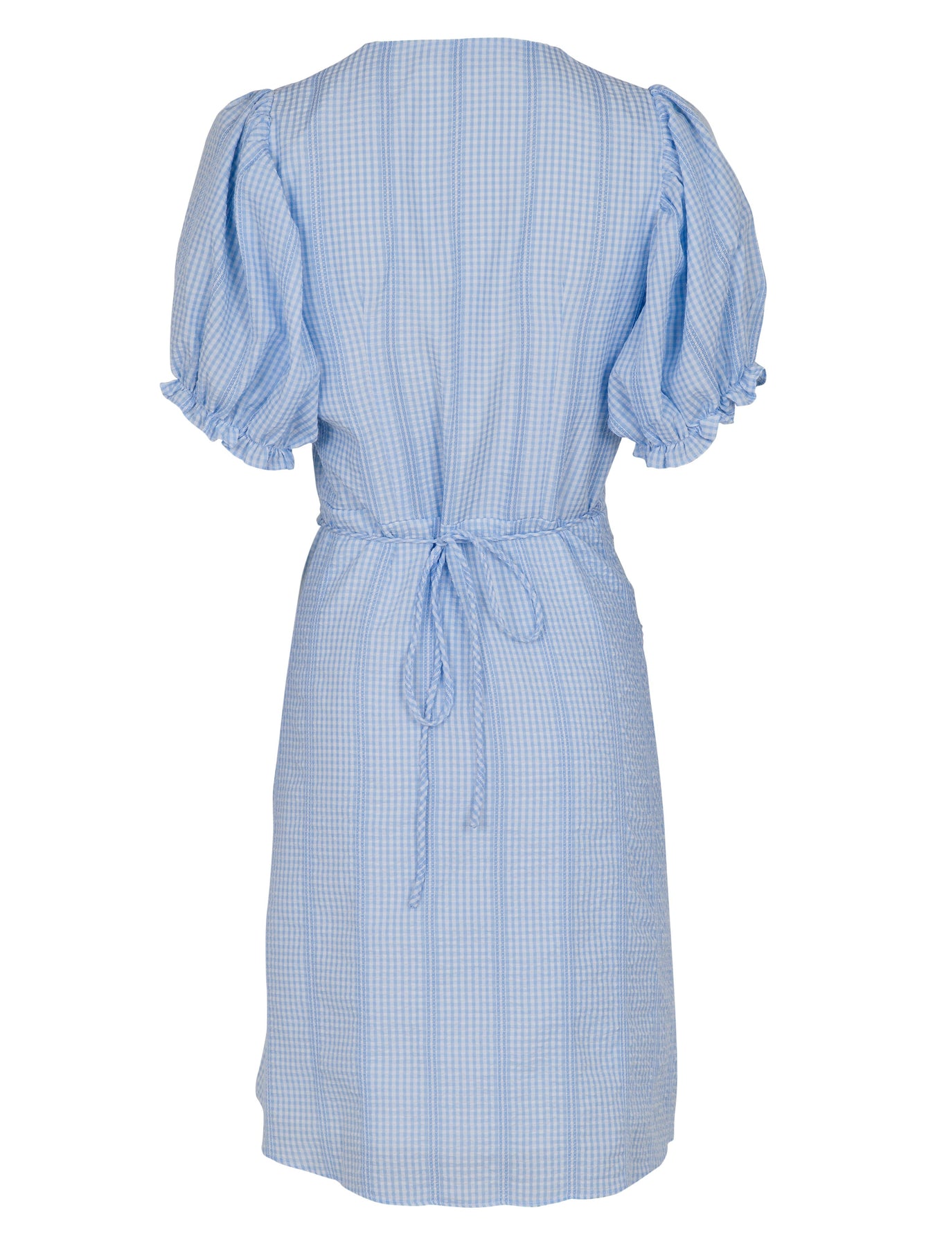 Spang Mini Check Dress - Light Blue - Neo Noir - Kjoler - VILLOID.no