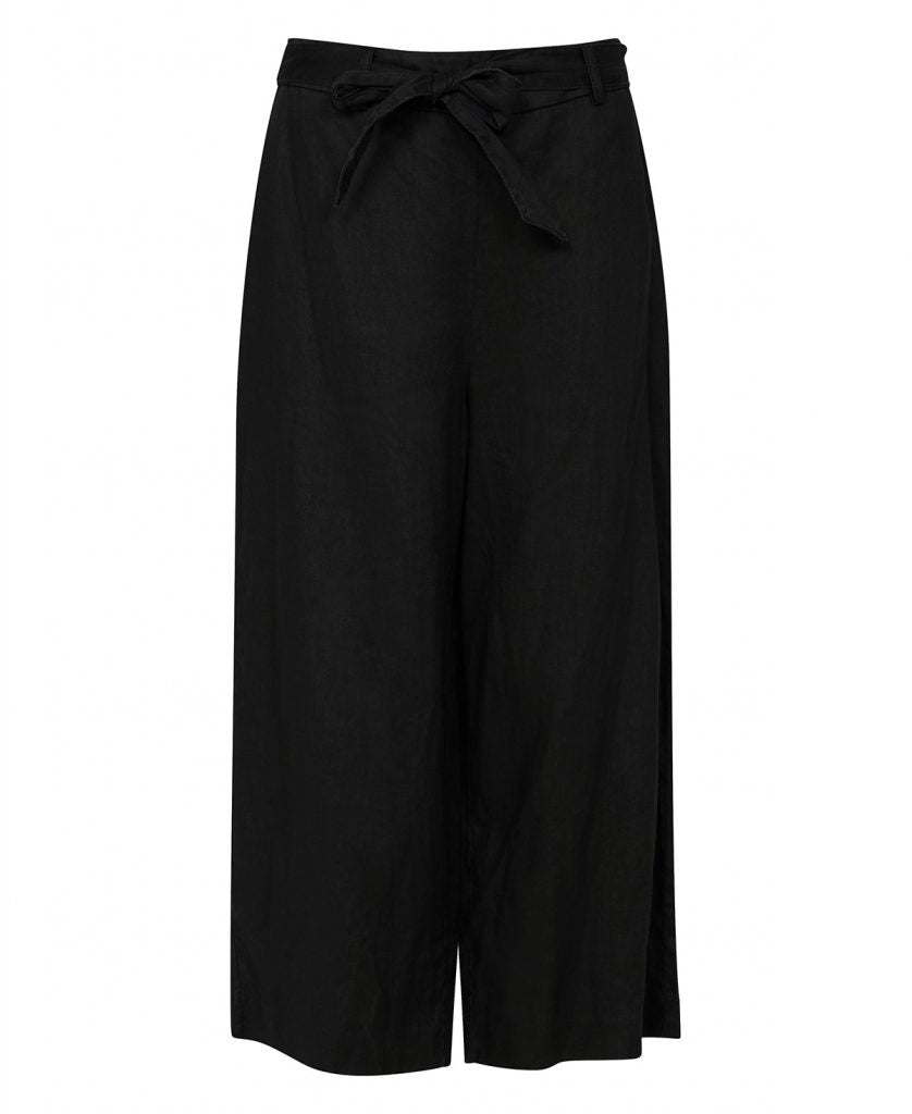 Leaf Linen Trouser - Black - Line of Oslo - Bukser & Shorts - VILLOID.no