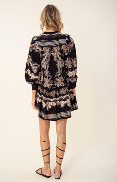 Janina Short Dress - Black