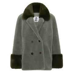Fiona Wool Coat Short - Green