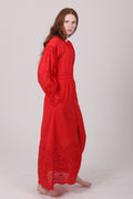 Agnes Long Dress - Red - Pia Tjelta - Kjoler - VILLOID.no
