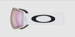 Flight Deck L Matte White - Prizm HI Pink - Goggles