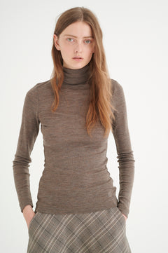 FangIW Rollneck - Brown Melange
