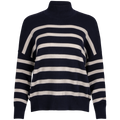 TenleyIW Turtleneck Pullover - Blue/White