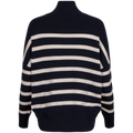 TenleyIW Turtleneck Pullover - Blue/White