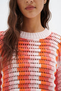 AlyssaIW Crochet Pullover - Multi Colour