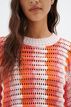 AlyssaIW Crochet Pullover - Multi Colour