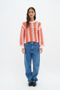 AlyssaIW Crochet Pullover - Multi Colour