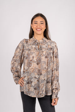 Randypw Shirt - Neutral Ornament Print