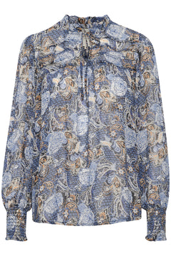 Randypw Shirt - Dark Navy Ornament Print