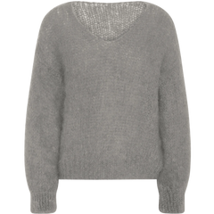 Milana Ls Mohair Knit - Grey
