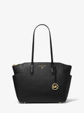 Marilyn Medium Saffiano Leather Tote Bag - Black