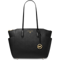 Marilyn Medium Saffiano Leather Tote Bag - Black