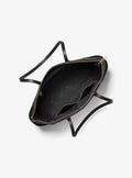 Marilyn Medium Saffiano Leather Tote Bag - Black