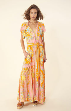 Feya Long Dress - Pink