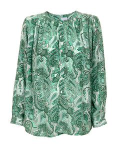 Greta Blouse - Jade Green