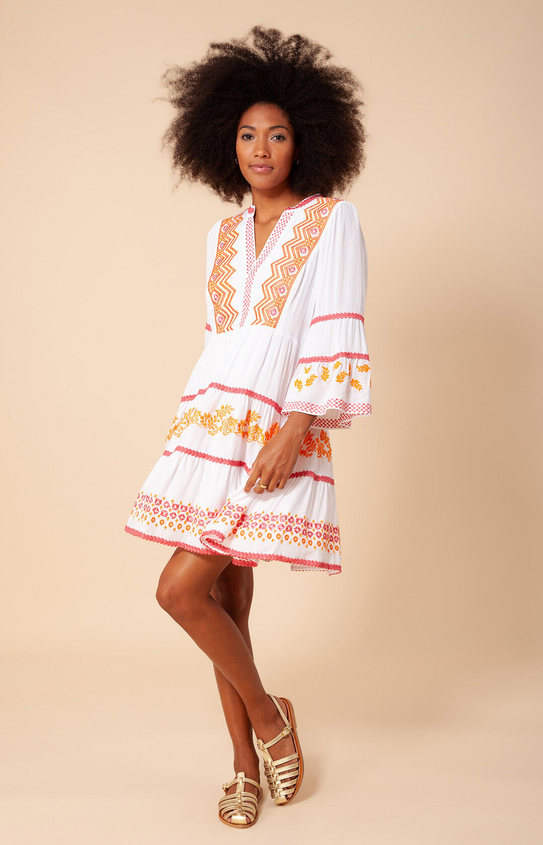 Taliah Dress - Coral