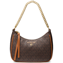 Jet Set Charm Small Logo Pochette - Brown/Acorn