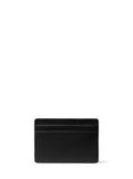 Pebbled Leather Card Case - Black