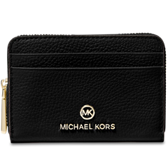Jet Set Small Pebbled Leather Wallet - Black