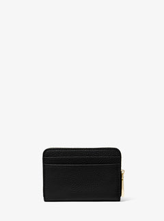 Jet Set Small Pebbled Leather Wallet - Black