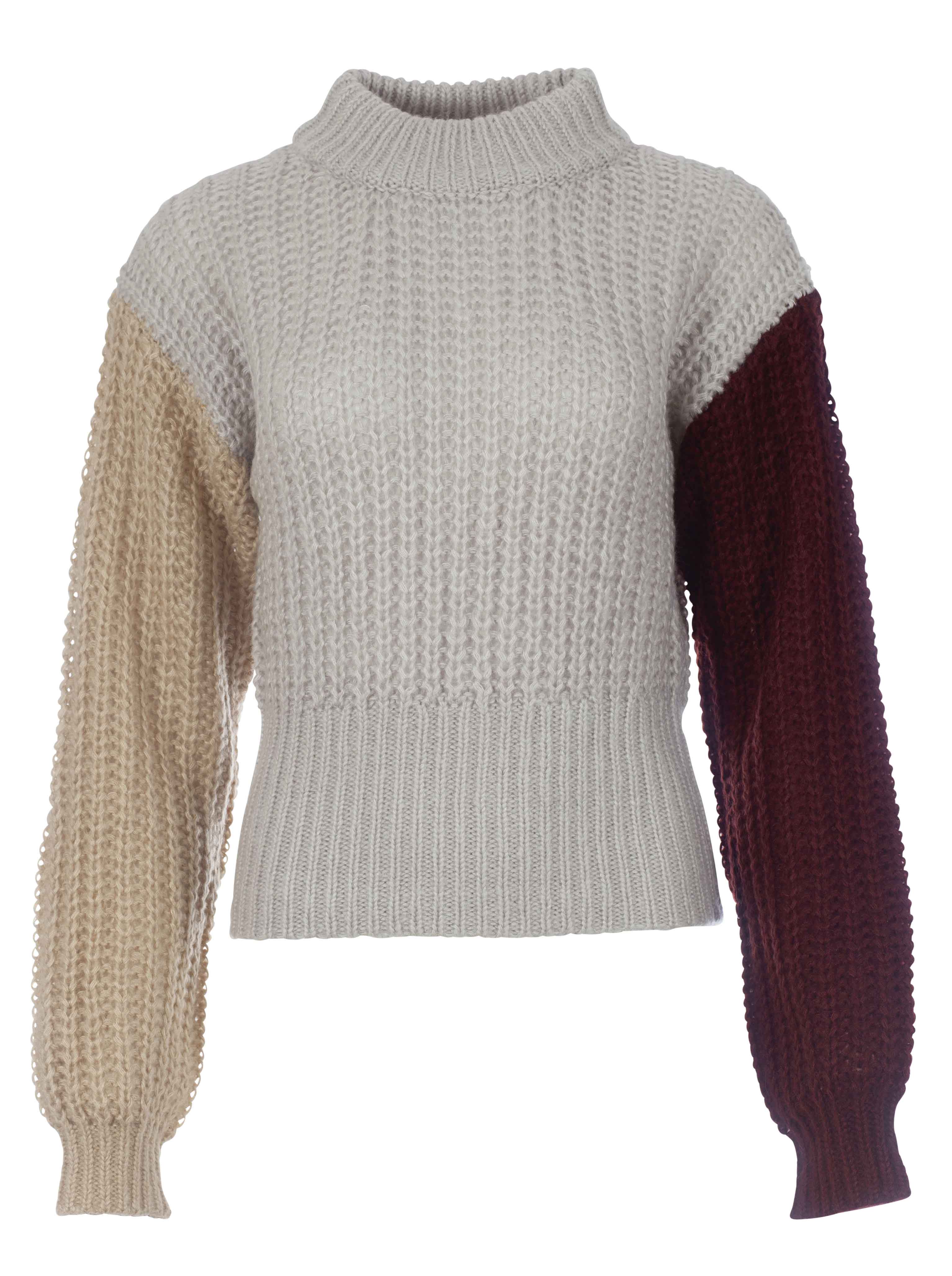 Three Color Knitted Sweater - Multicolor - Emma Ellingsen - Gensere - VILLOID.no