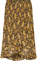 Snake Midi Skirt - Chai Tea - Second Female - Skjørt - VILLOID.no