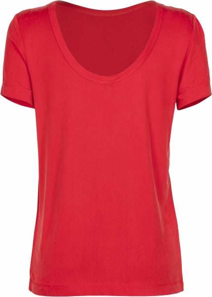 Cupro T-skjorte - Hibiscus - MAUD - T-skjorter & Topper - VILLOID.no