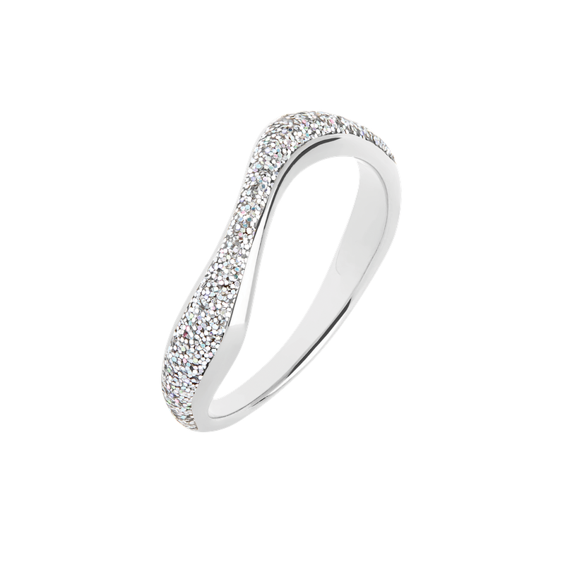 Aura Opal Glitter Ring - Silver Hp