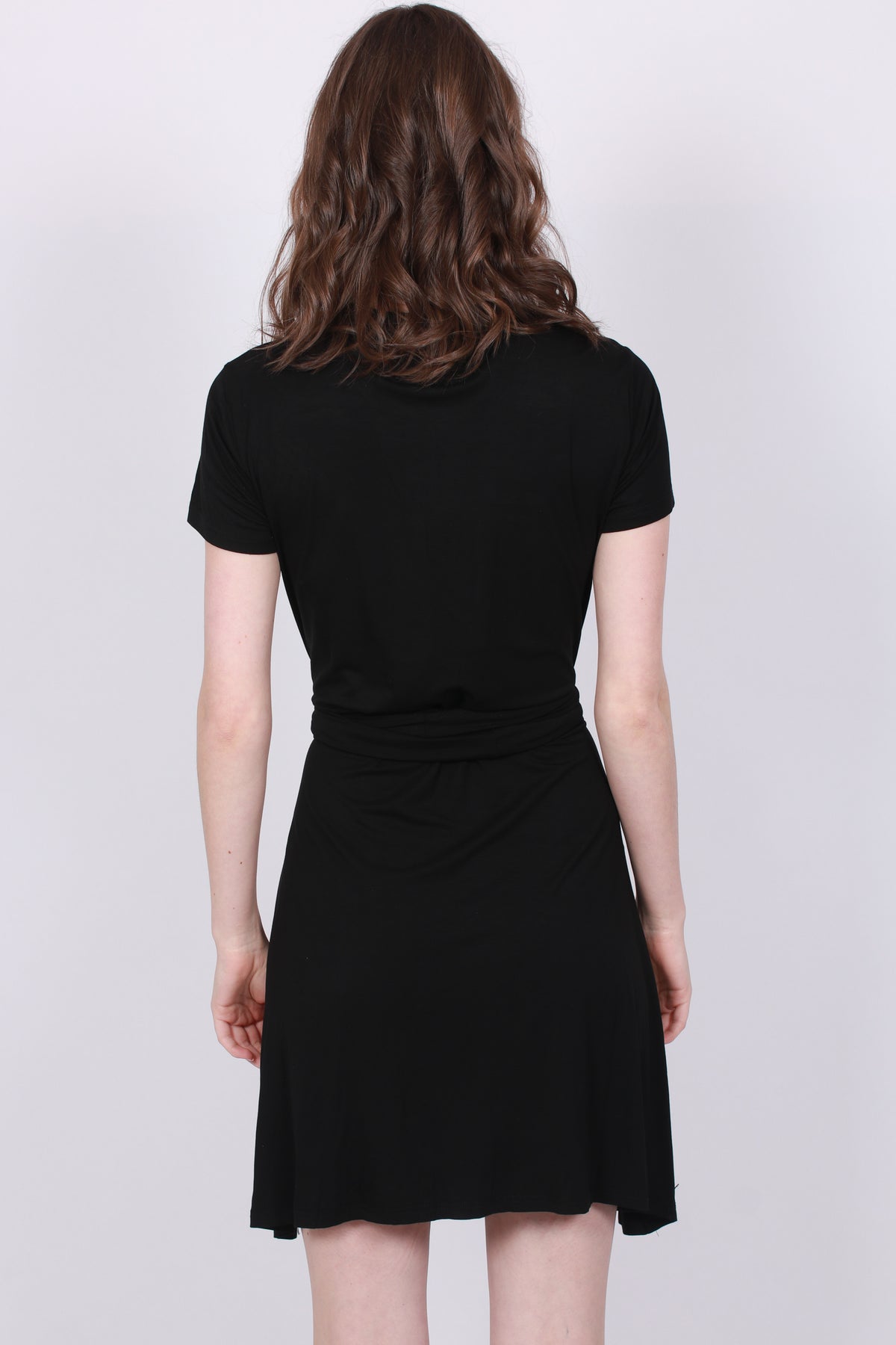 Drape Detail Longline Knit Dress - Black - Creative Collective - Kjoler - VILLOID.no
