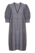 KikoIW Yanca Dress - Marine Blue Melange