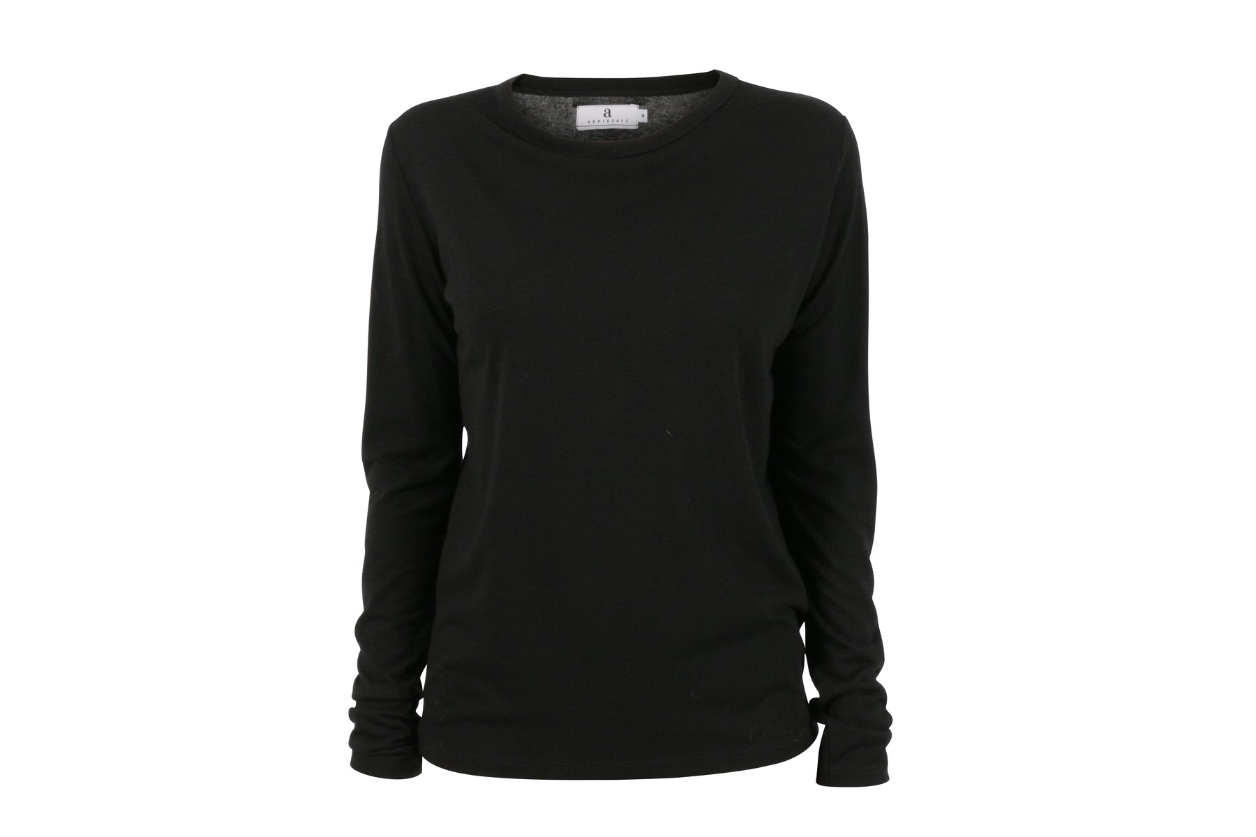 Sort Arniesays: Lux Wool T-Shirt - ArnieSays - Bluser & Skjorter - VILLOID.no