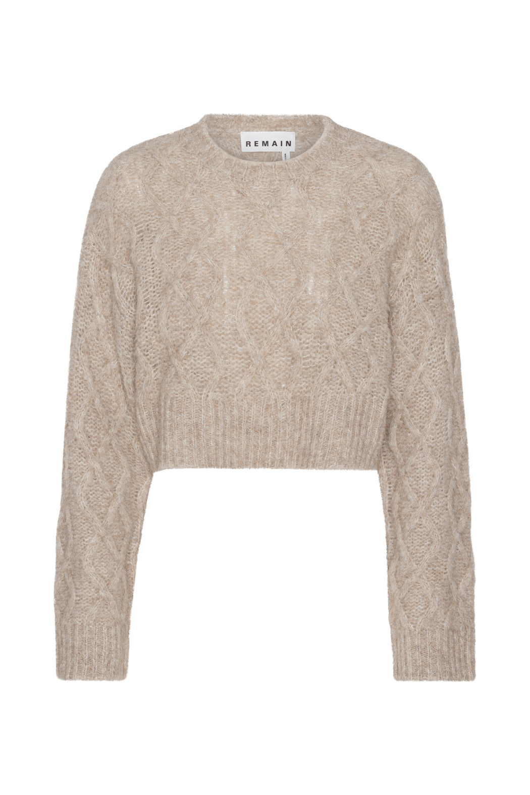 Knit Melange Sweater - Cobblestone
