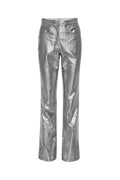 Striped Leather Pants - Black Comb.