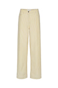 Striped Twill Wide Pants - Straw Comb.