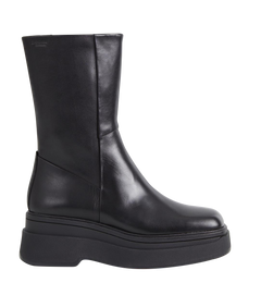 Carla Zipper Boots - Black