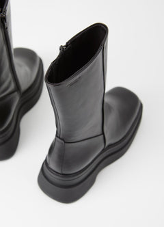 Carla Zipper Boots - Black