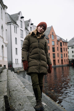 Mellow Puffy Dunparkas - Armygrønn