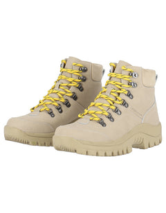 Mellow Lily Leather Boot - Beige