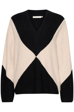 RudiIW Intarsia Pullover - French Oak/Black