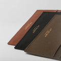 Credit Card Holder - Tan Grained Leather