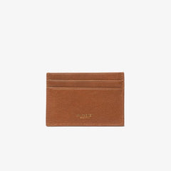 Credit Card Holder - Tan Grained Leather