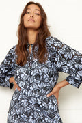 Nigella Mini Dress - Brunnera Blue