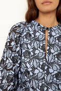 Nigella Mini Dress - Brunnera Blue