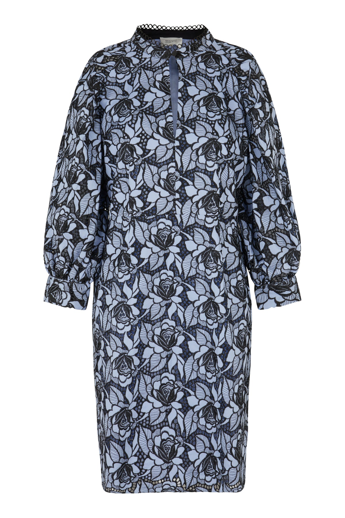 Nigella Mini Dress - Brunnera Blue