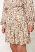 Lotus Mini Skirt - Golden Brown