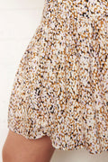 Lotus Mini Skirt - Golden Brown