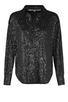 Shine On Blouse - Black